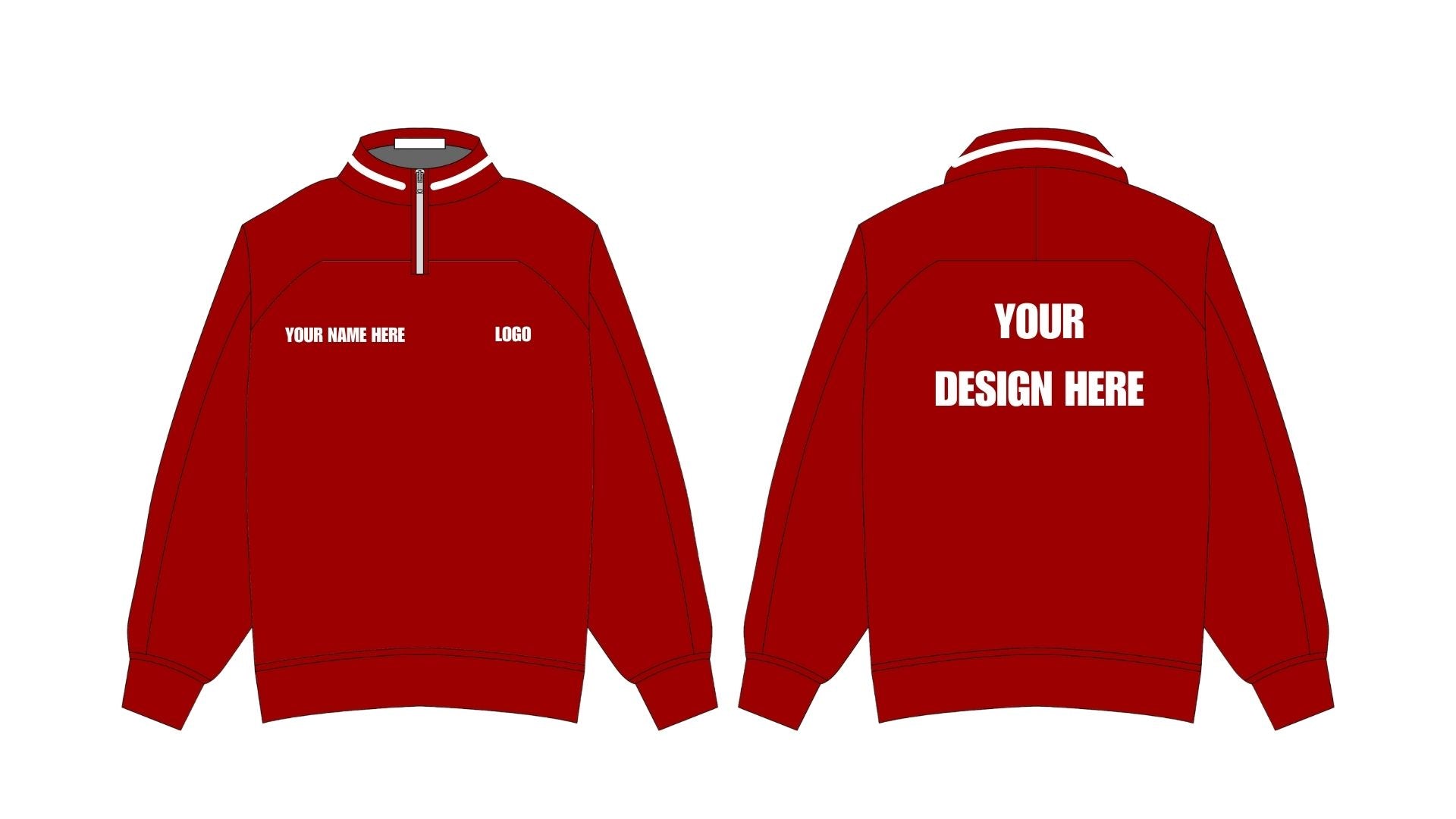 Heavyweight Retro Quarter Zip Fleece