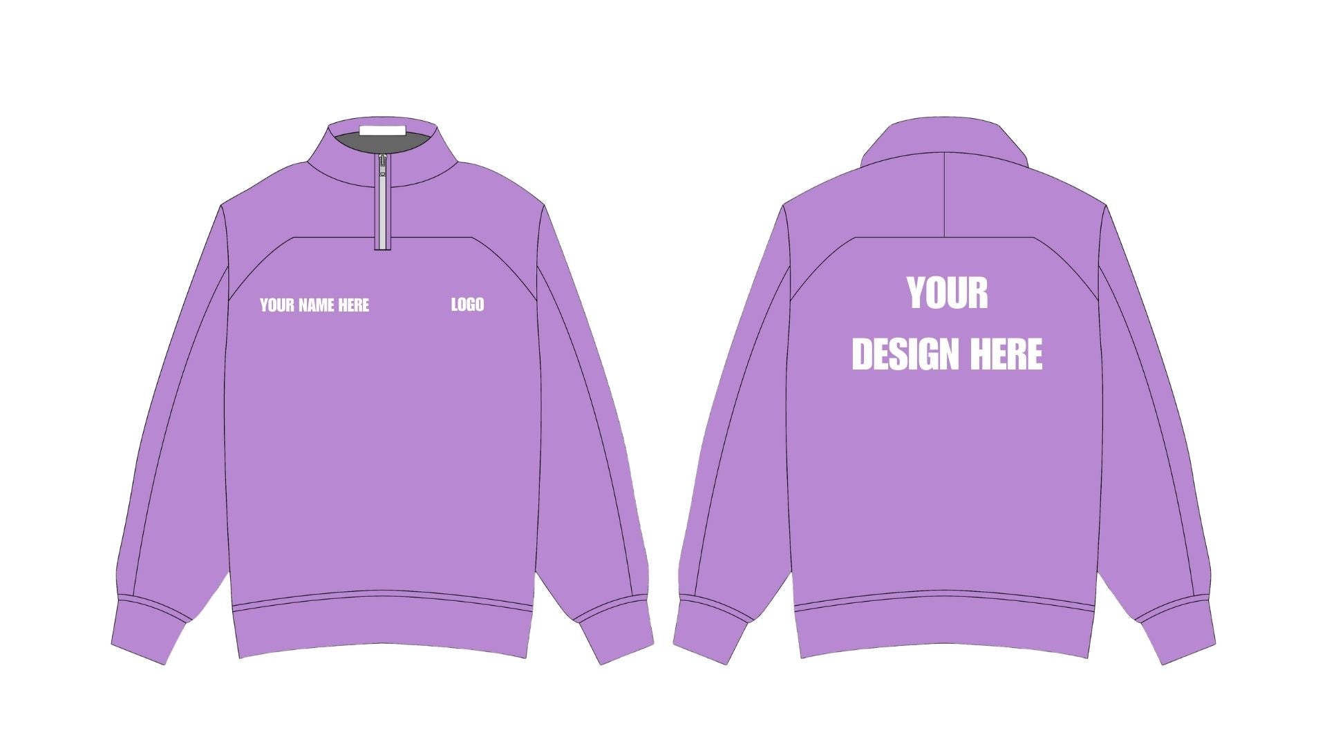 Heavyweight Retro Quarter Zip Fleece