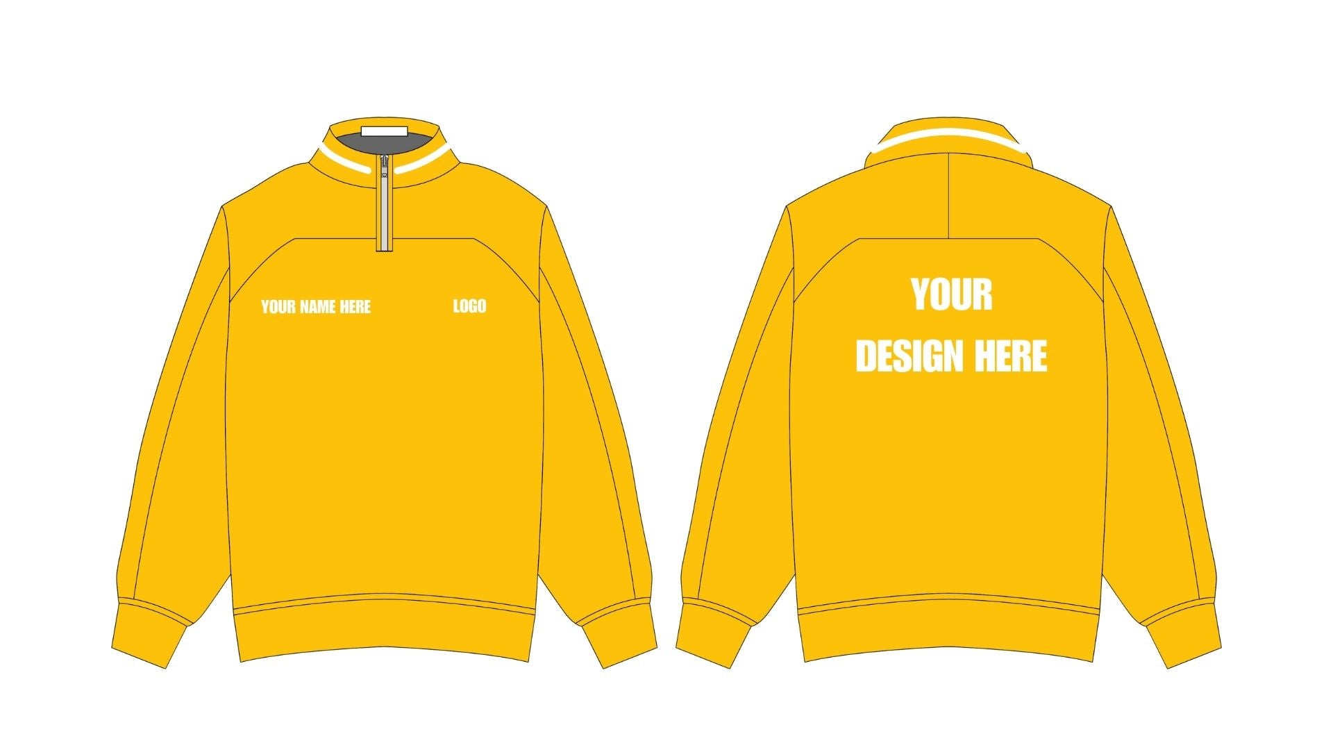 Heavyweight Retro Quarter Zip Fleece