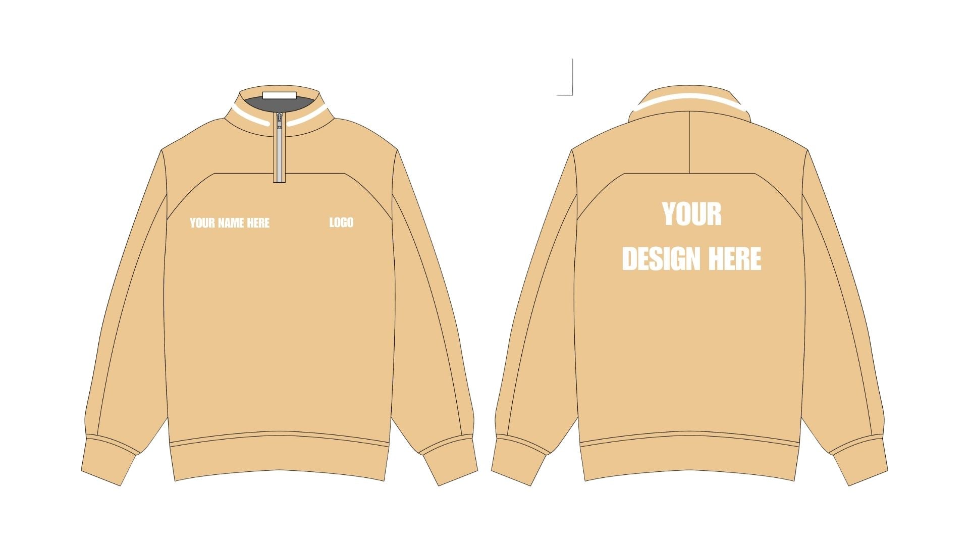 Heavyweight Retro Quarter Zip Fleece