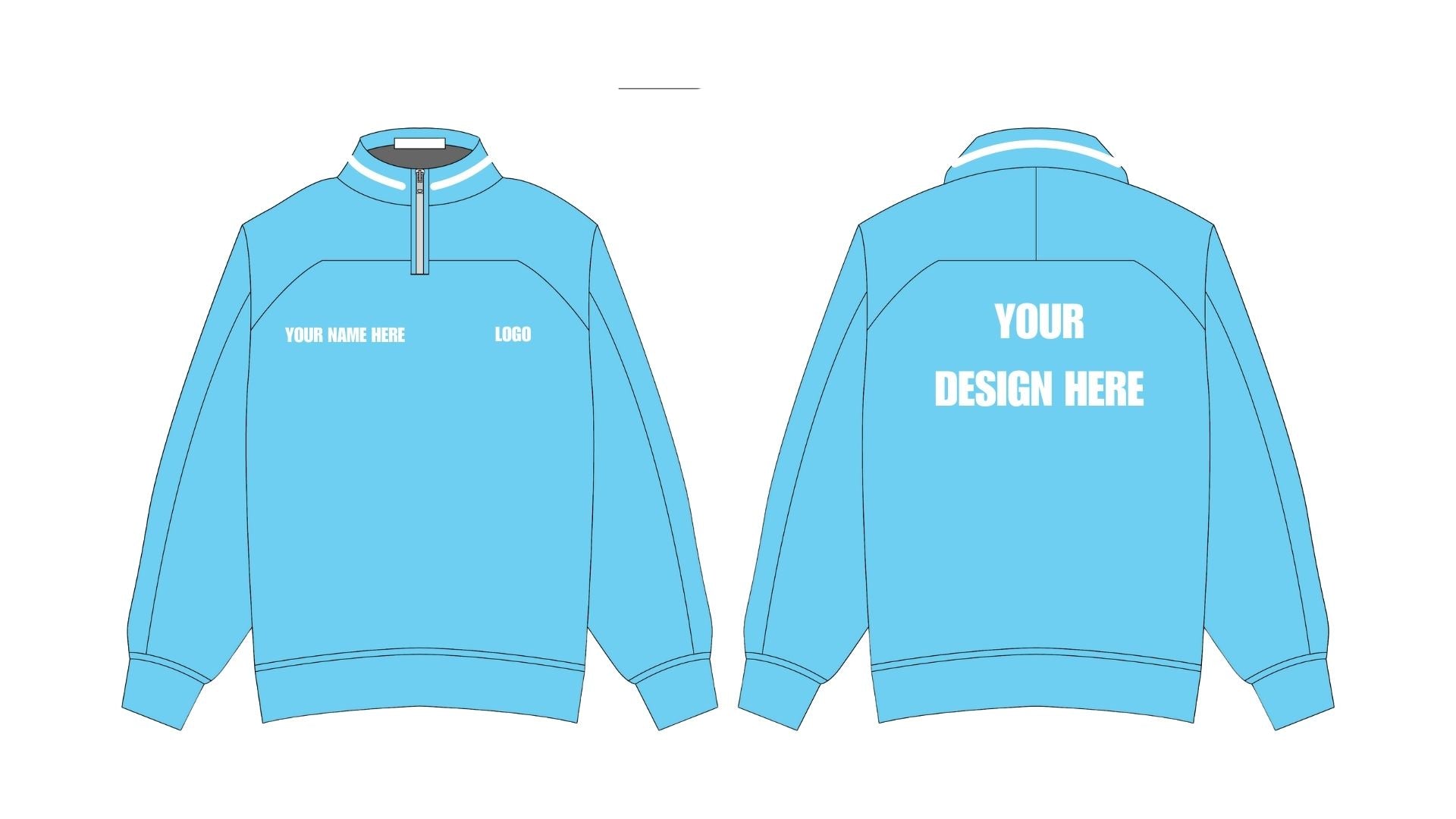 Heavyweight Retro Quarter Zip Fleece