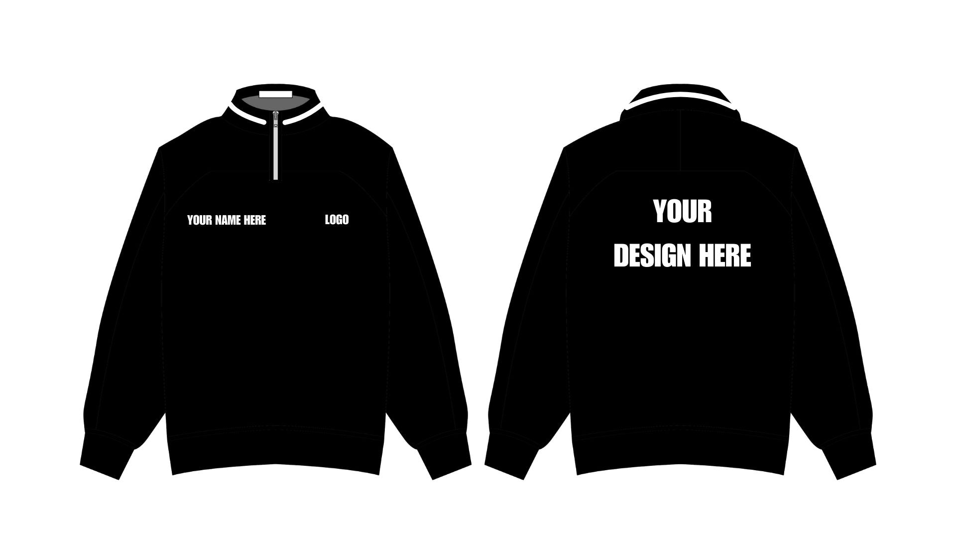 Heavyweight Retro Quarter Zip Fleece