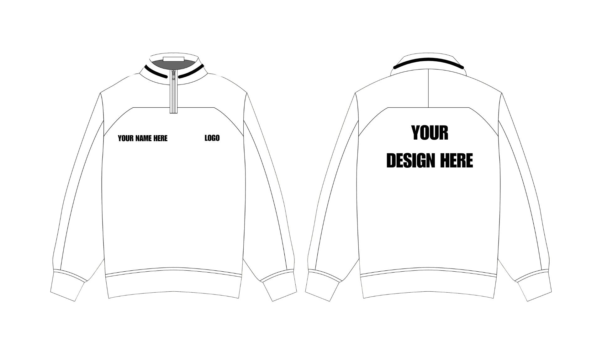 Heavyweight Retro Quarter Zip Fleece