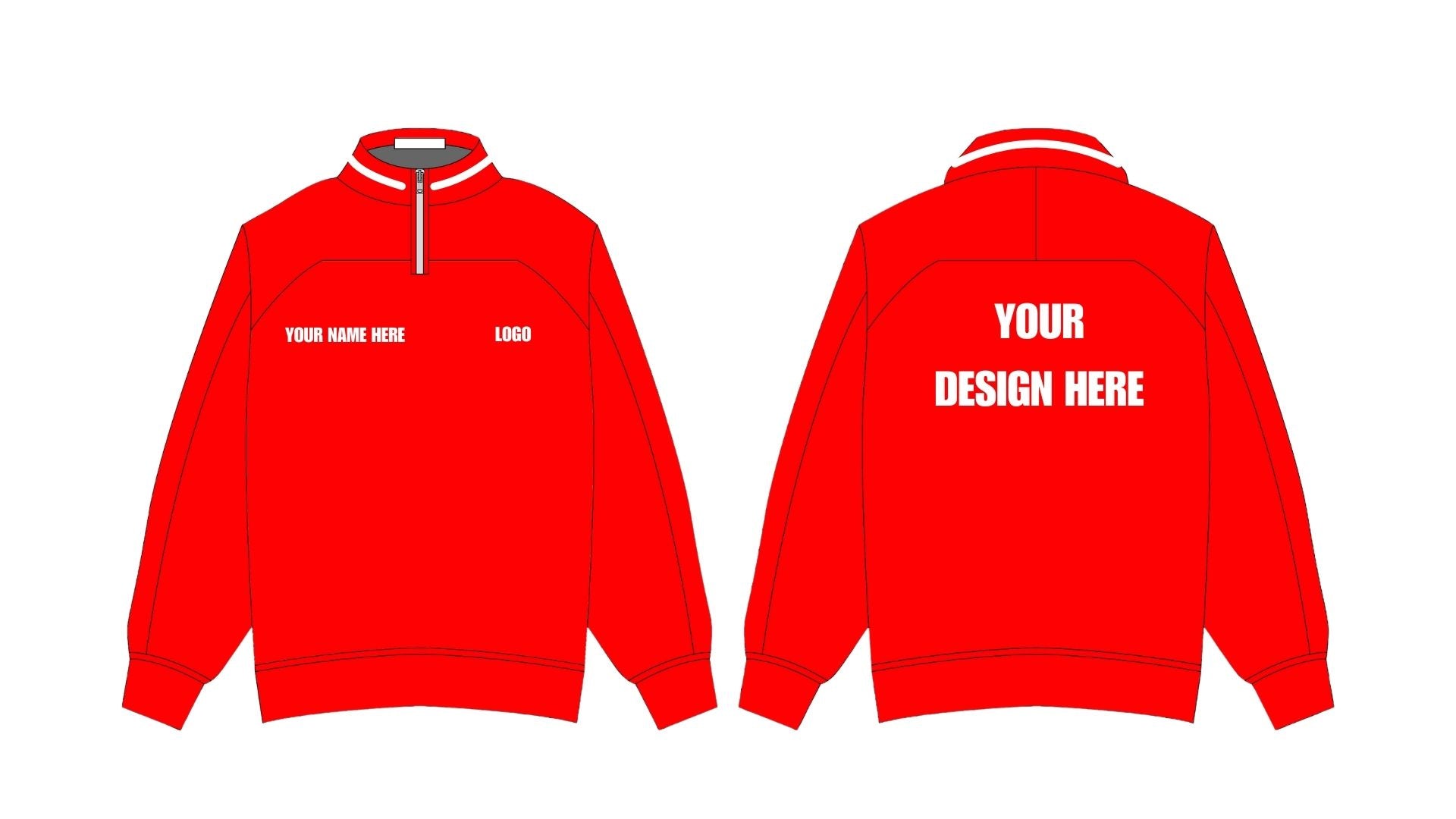Heavyweight Retro Quarter Zip Fleece