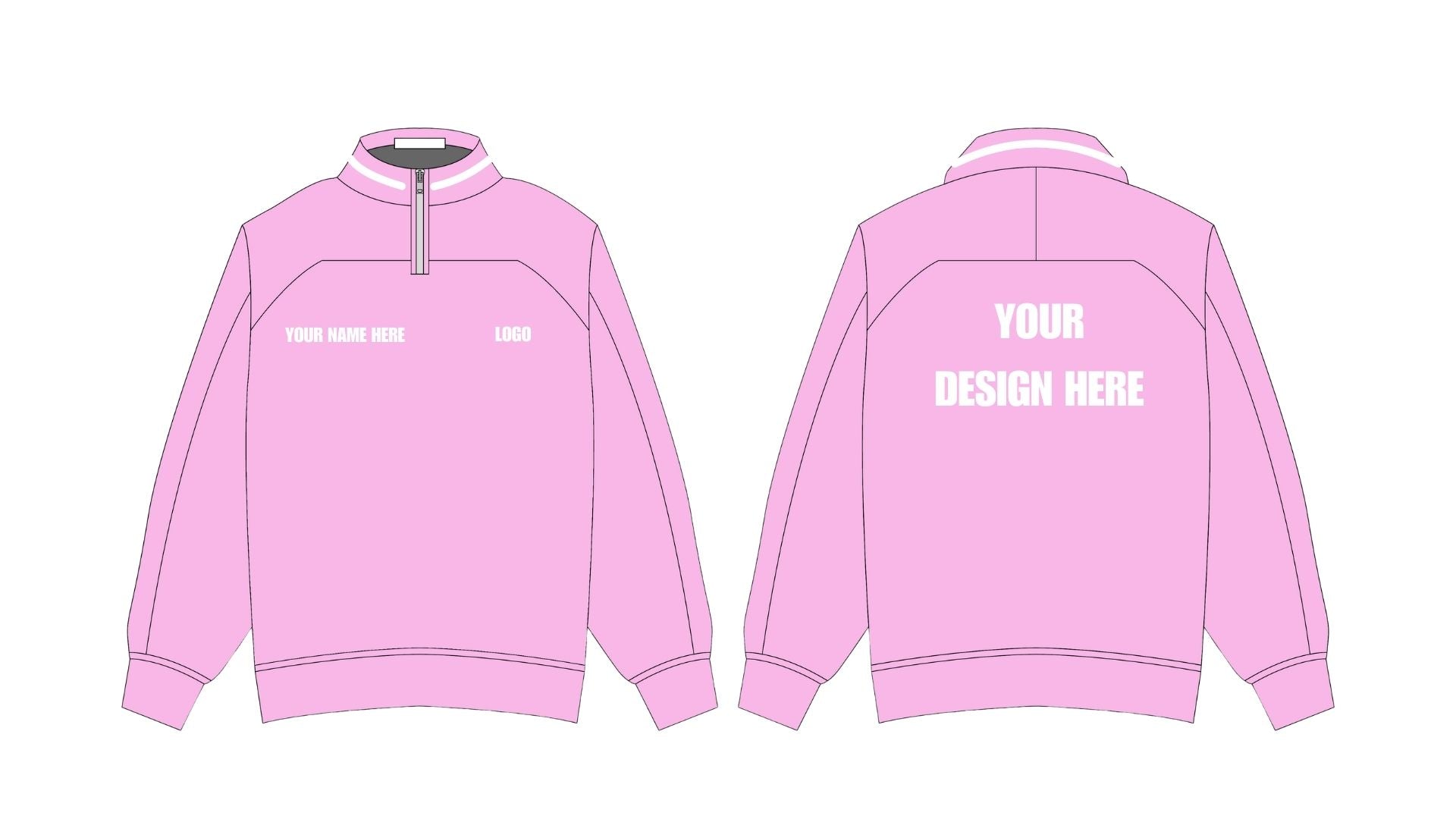 Heavyweight Retro Quarter Zip Fleece