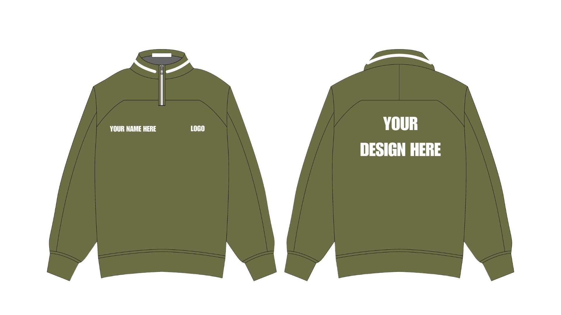 Heavyweight Retro Quarter Zip Fleece