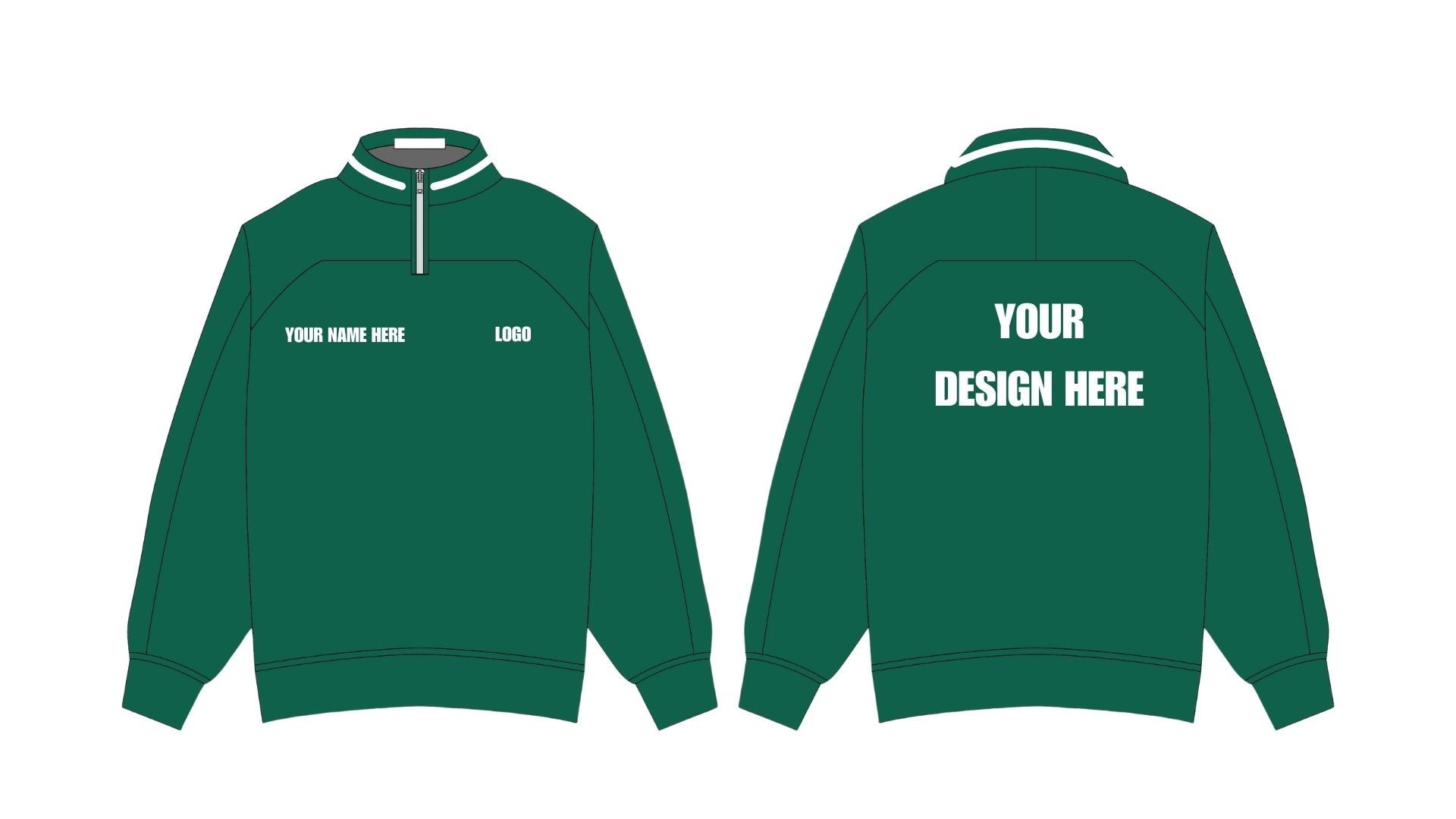 Heavyweight Retro Quarter Zip Fleece