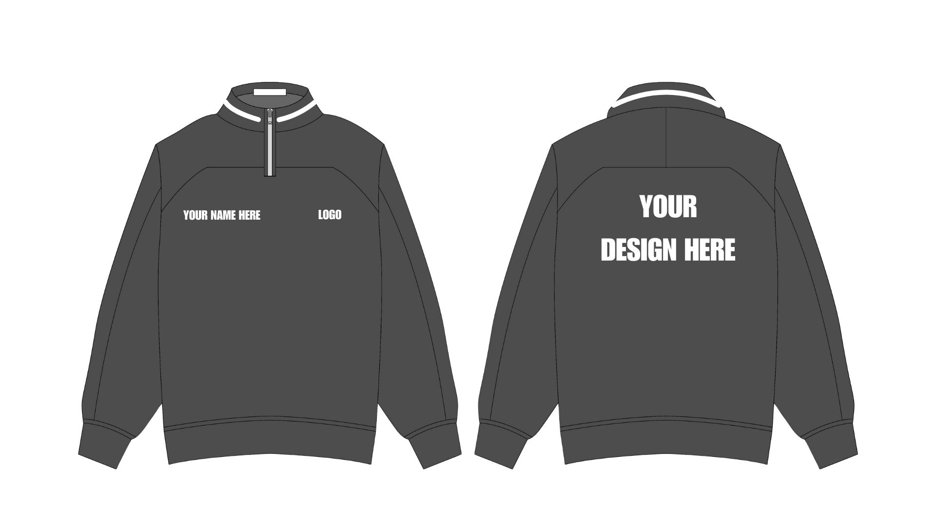 Heavyweight Retro Quarter Zip Fleece